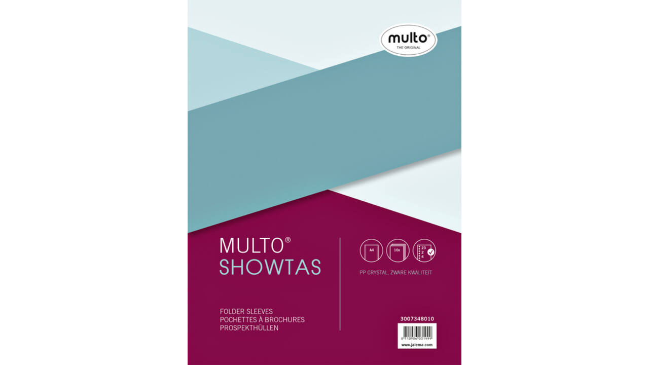 Showtas Multo 23-gaats PP 0.14mm glad 10 stuks