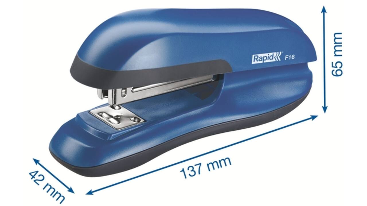 Bureaunietmachine Rapid Fashion full-strip F16 20 vel blauw