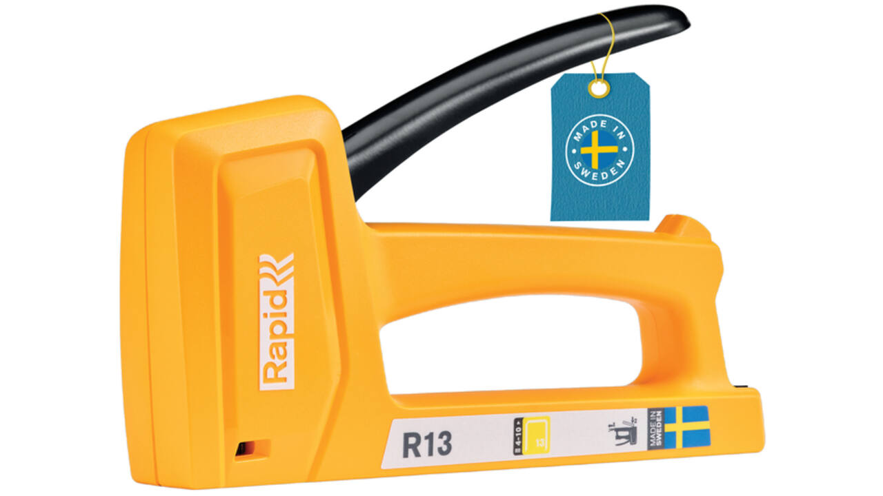 Nietpistool Rapid 13E 13/4-10 ABS geel blister