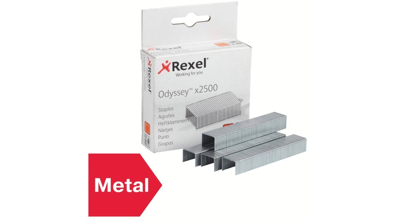 Nieten Rexel Odyssey verzinkt 2500 stuks