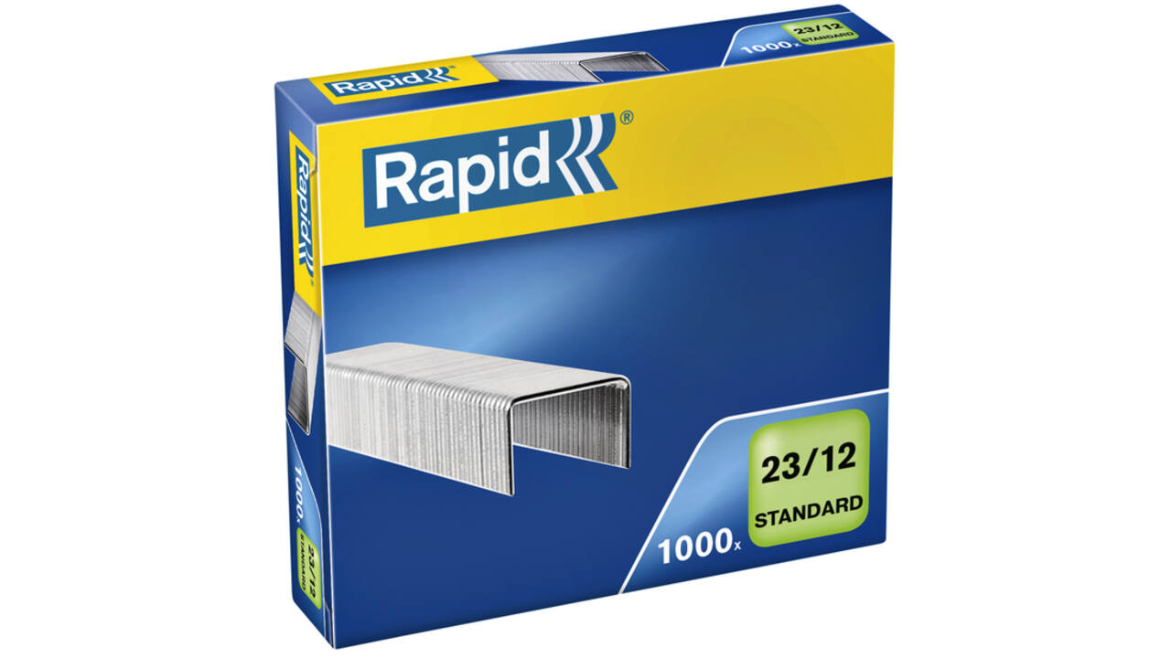 Nieten Rapid 23/12 gegalvaniseerd standaard 1000 stuks