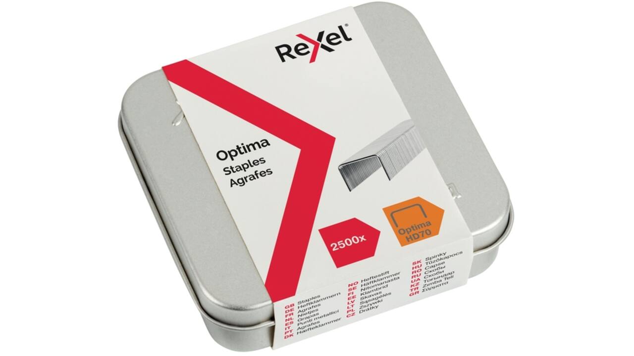Nieten Rexel Optima nr70HD gegalvaniseerd 2500stuks