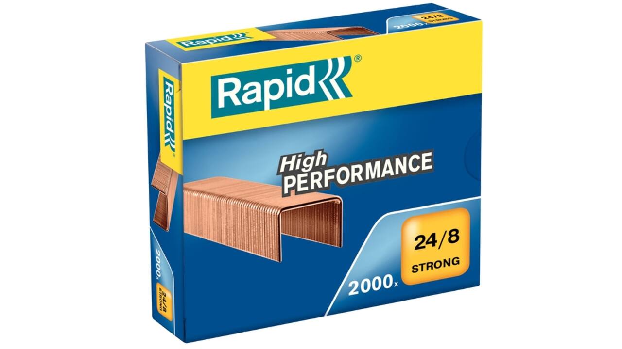 Nieten Rapid 24/8 verkoperd strong 2000 stuks