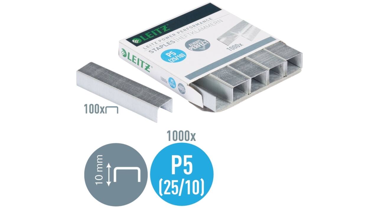 Nieten Leitz 25/10 verzinkt 1000 stuks