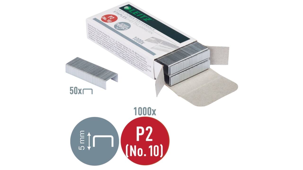 Nieten Leitz P2 nr.10 verzinkt 1000 stuks