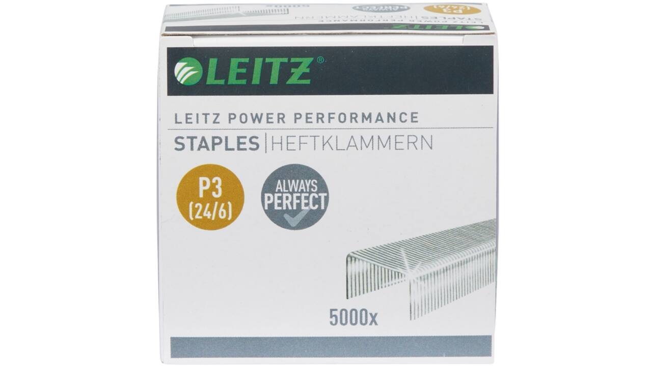 Nieten Leitz P3 24/6 verzinkt 5000 stuks