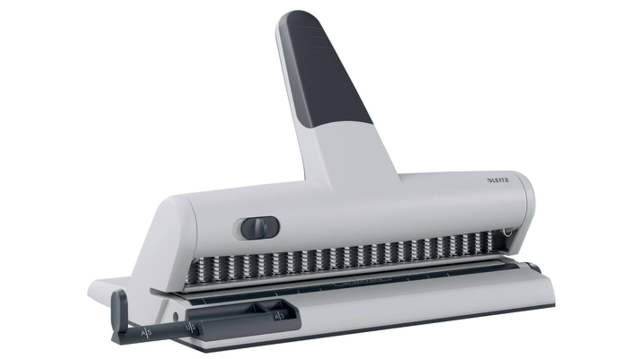 Perforator Leitz 5115 heavy duty 23 gaats zilver