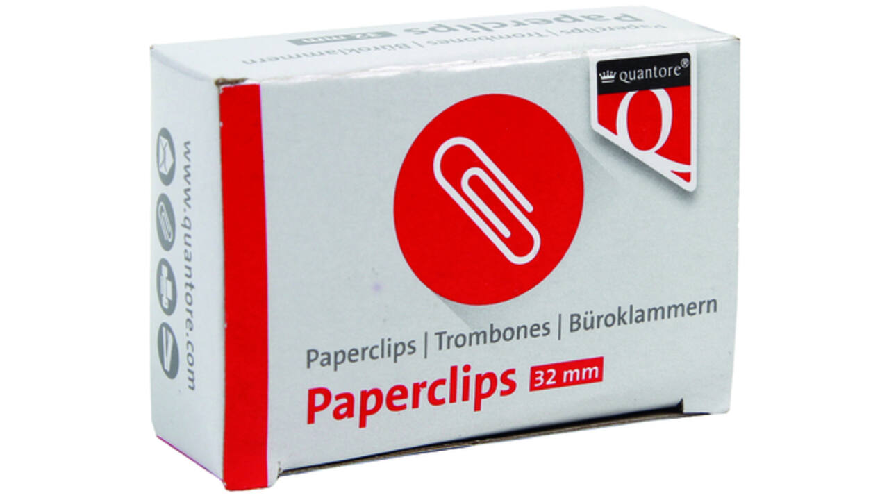 Paperclip Quantore R2 32mm kort