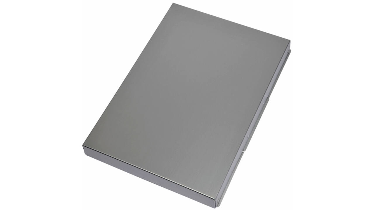 Klembordkoffer MAUL Assist A4 staand zijopening aluminium