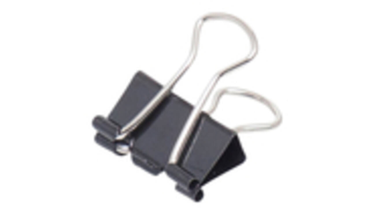 Papierklem MAUL 213 foldback 13mm capaciteit 4mm zwart