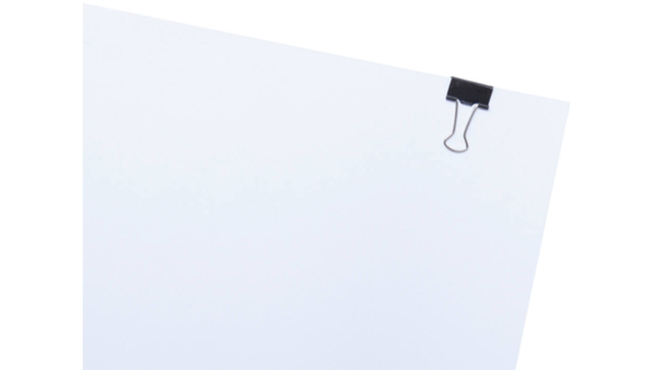 Papierklem MAUL 213 foldback 13mm capaciteit 4mm zwart