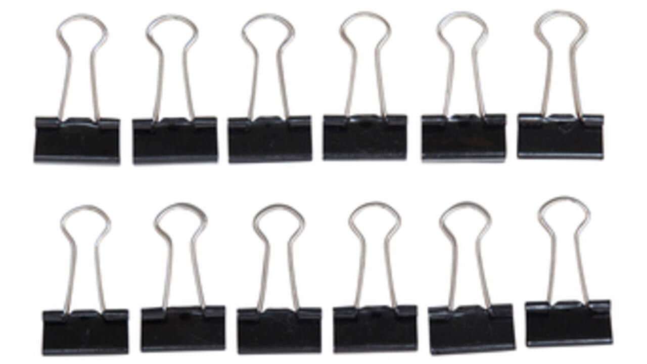 Papierklem MAUL 213 foldback 19mm capaciteit 7mm zwart