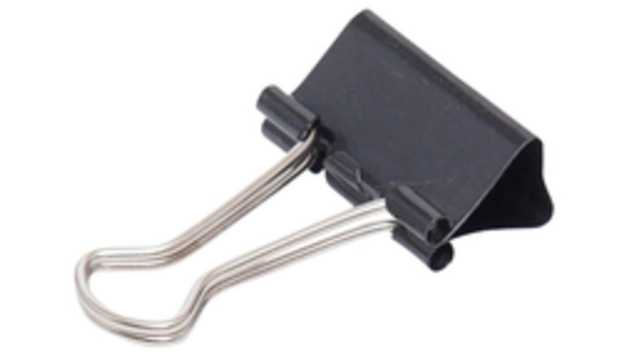 Papierklem MAUL 213 Foldback 25mm capaciteit 9mm zwart
