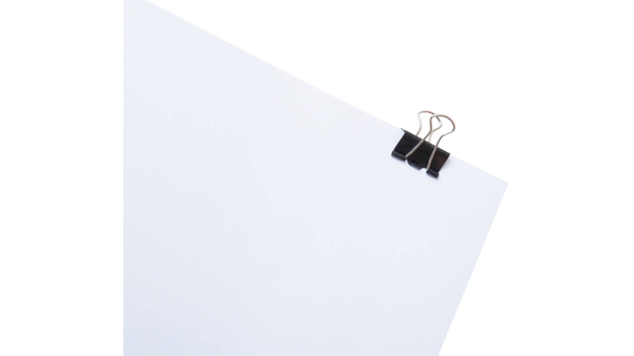 Papierklem MAUL 213 Foldback 25mm capaciteit 9mm zwart