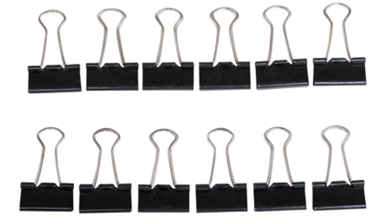 Papierklem MAUL 213 Foldback 25mm capaciteit 9mm zwart