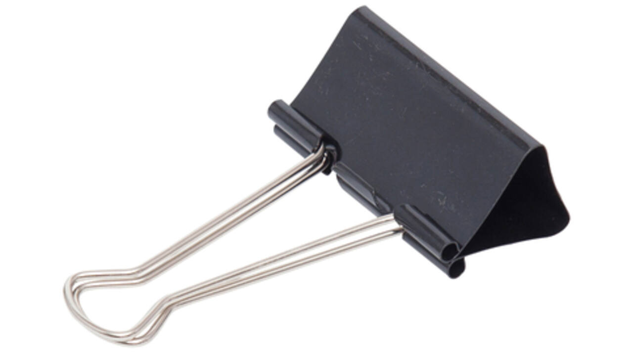 Papierklem MAUL 213 foldback 50mm capaciteit 20mm zwart