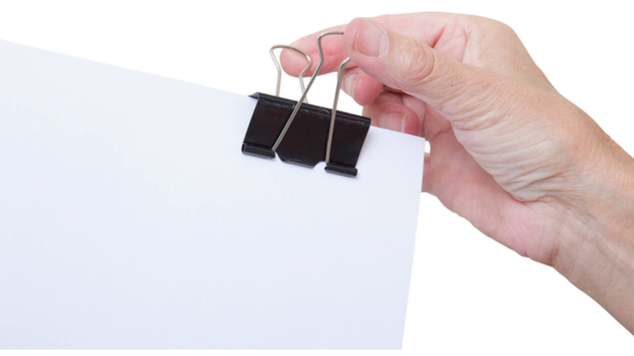 Papierklem MAUL 213 foldback 50mm capaciteit 20mm zwart