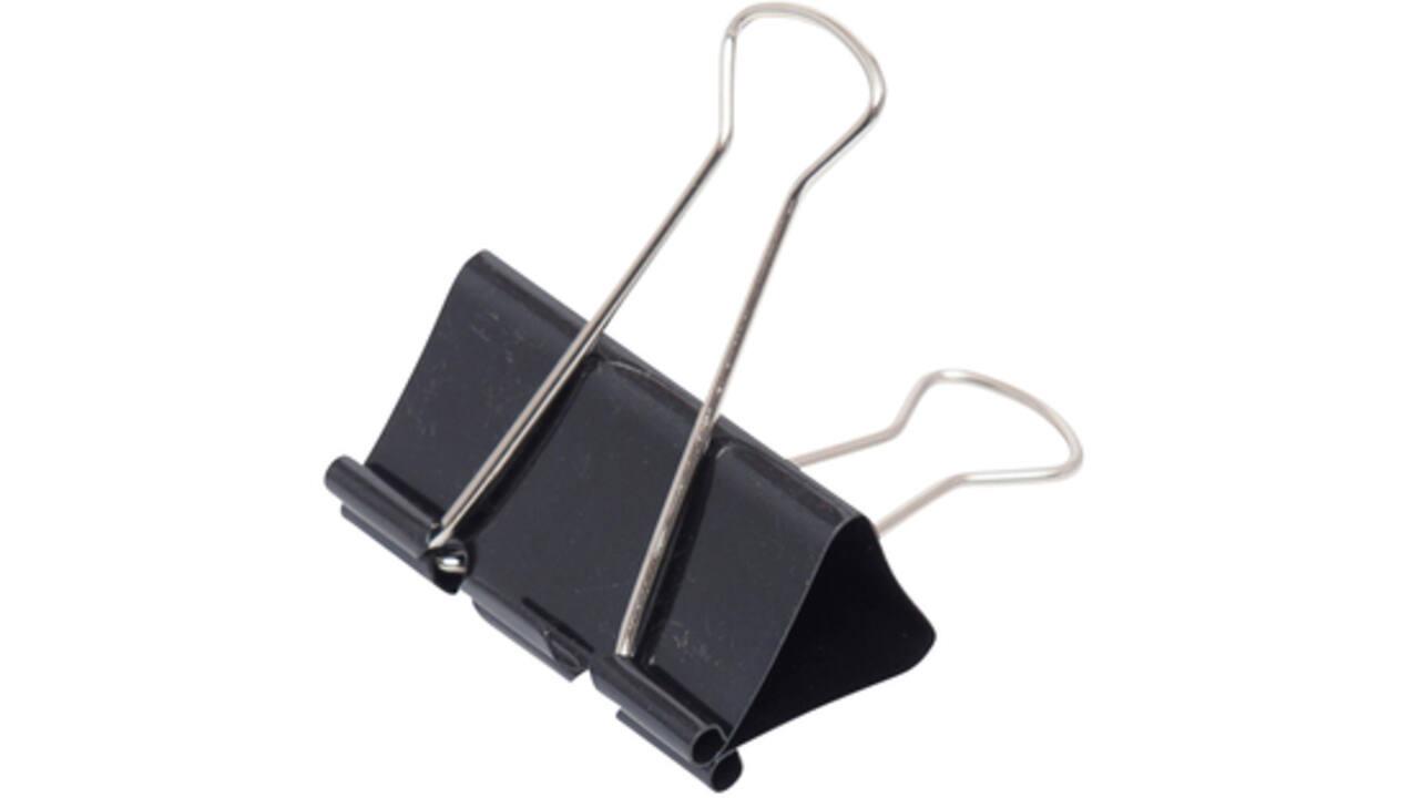 Papierklem MAUL 213 foldback 50mm capaciteit 20mm zwart
