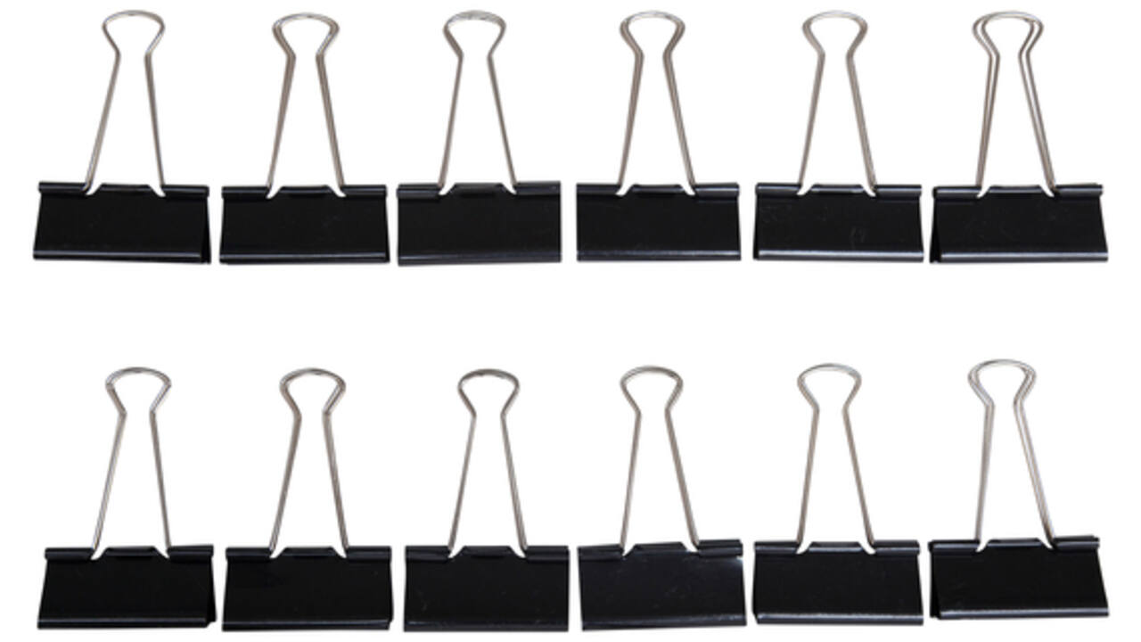 Papierklem MAUL 213 foldback 50mm capaciteit 20mm zwart