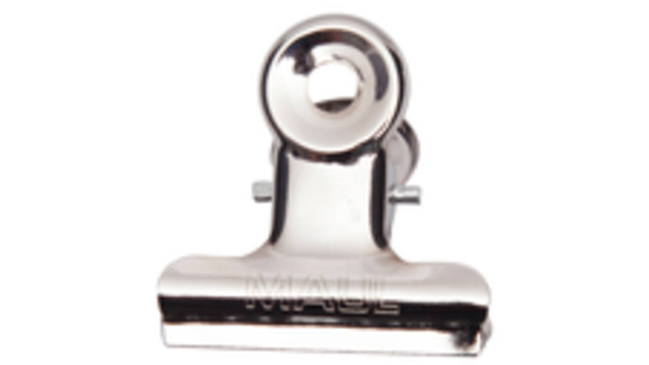 Papierklem MAUL Bulldog 30mm capaciteit 10mm zilver