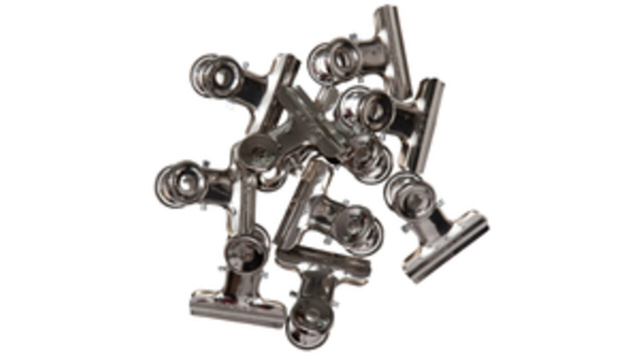 Papierklem MAUL Bulldog 30mm capaciteit 10mm zilver