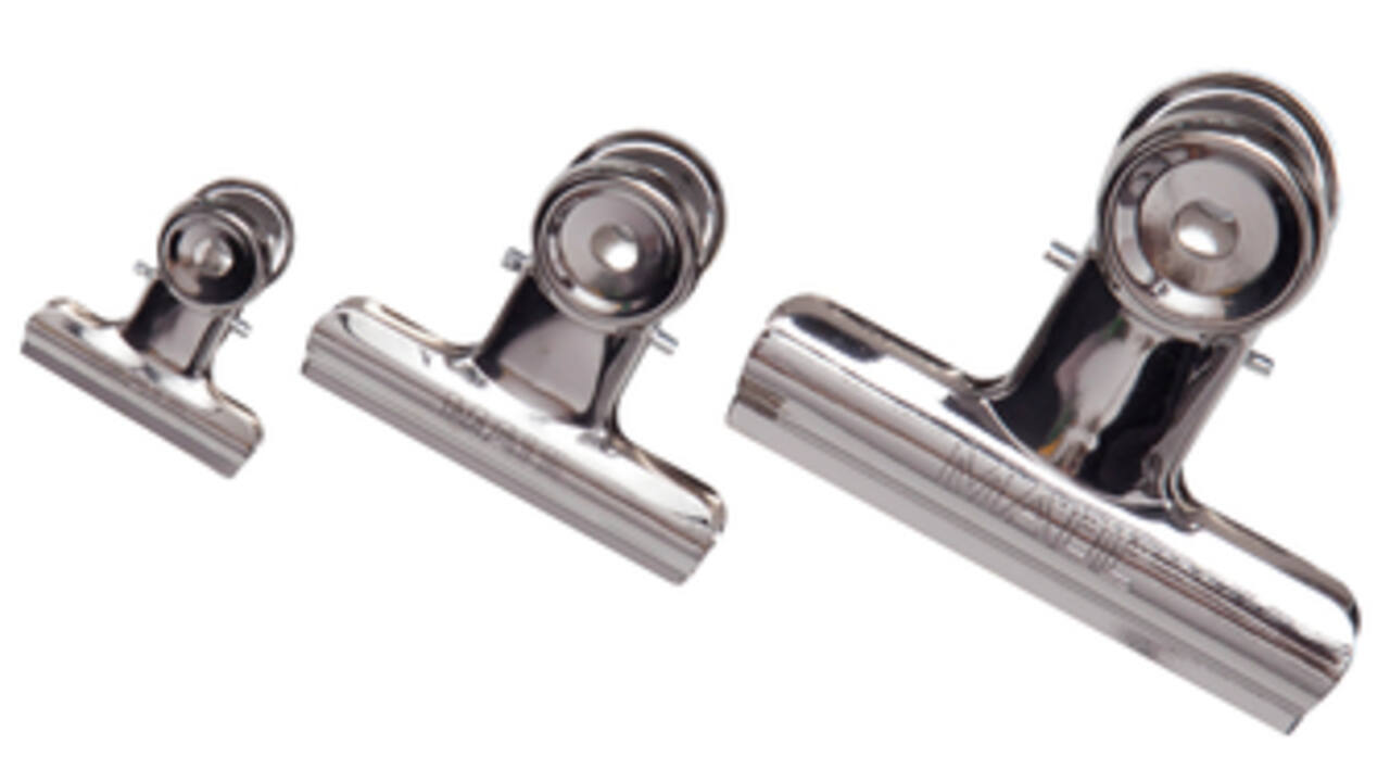 Papierklem MAUL Bulldog 30mm capaciteit 10mm zilver