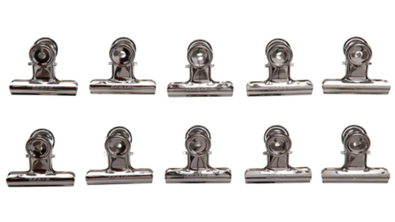 Papierklem MAUL Bulldog 50mm capaciteit 20mm zilver