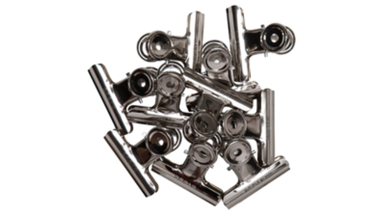 Papierklem MAUL Bulldog 50mm capaciteit 20mm zilver
