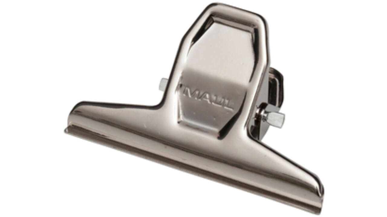 Papierklem MAUL Pro 75mm capaciteit 20mm zilver