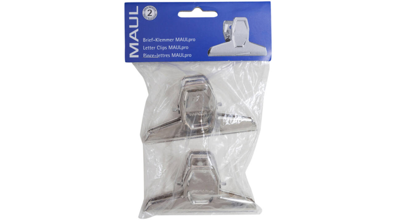 Papierklem MAUL Pro 95mm capaciteit 25mm zilver