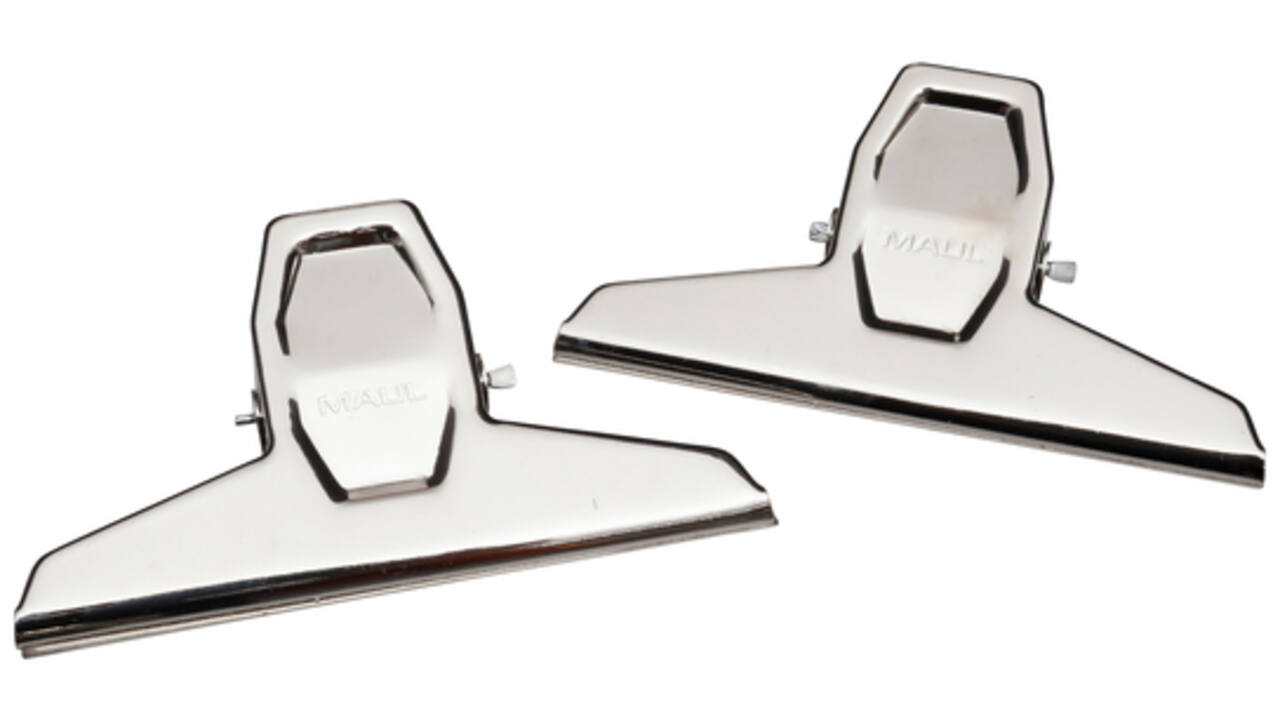 Papierklem MAUL Pro 125mm capaciteit 30mm blister à 2 stuks