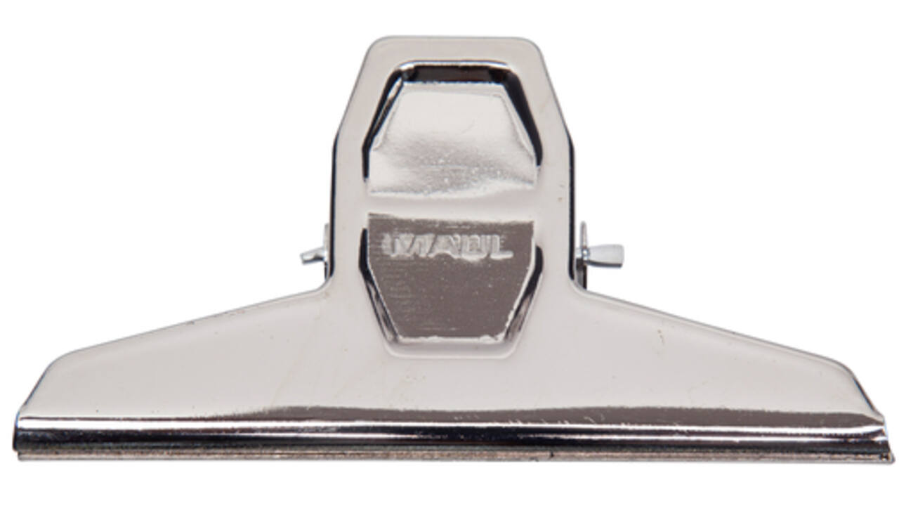 Papierklem MAUL Pro 125mm capaciteit 30mm zilver