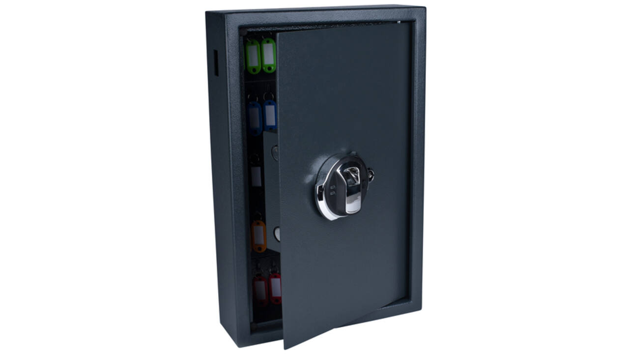 Sleutelkast Pavo high security met fingerprintslot 50 haken 550x400x100mm