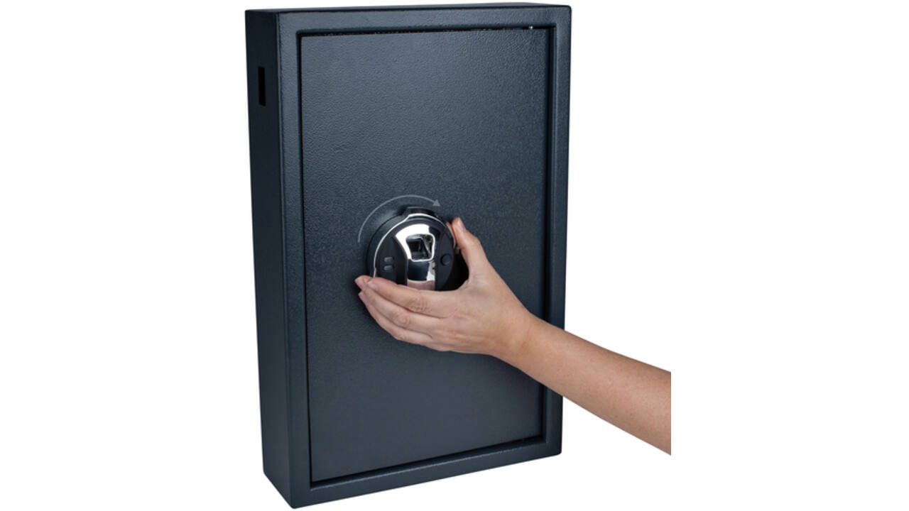 Sleutelkast Pavo high security met fingerprintslot 50 haken 550x400x100mm