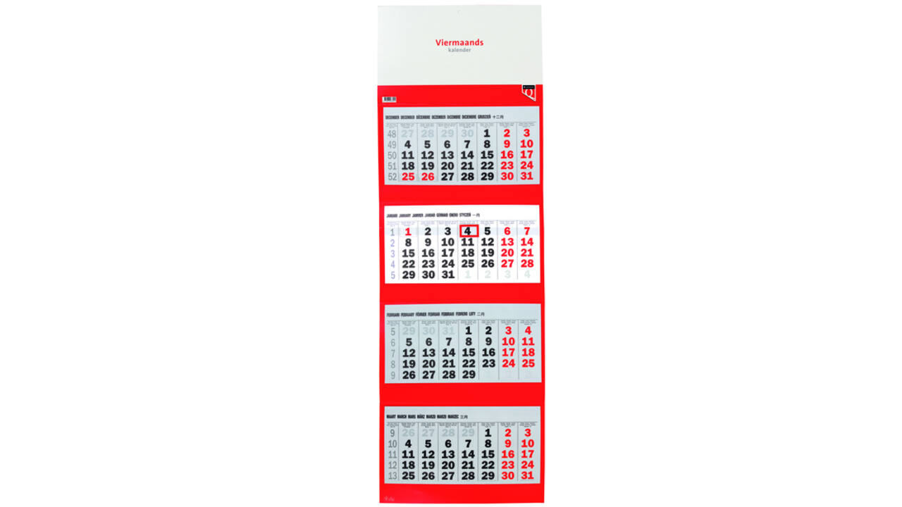 4-Maandskalender 2026 Quantore