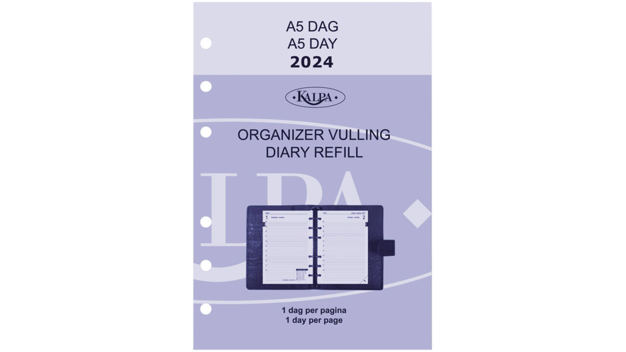 Agendavulling 2026 Kalpa A5 1dag/1pagina