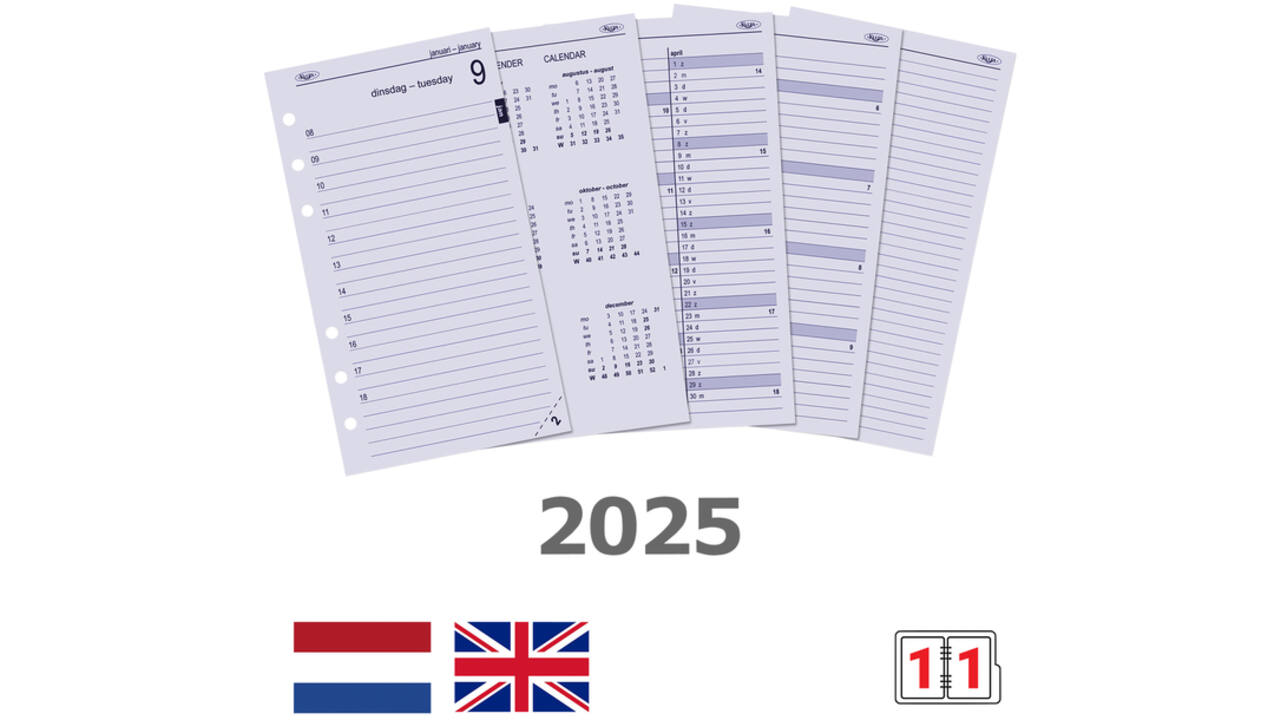 Agendavulling 2026 Kalpa Personal 1dag/1pagina