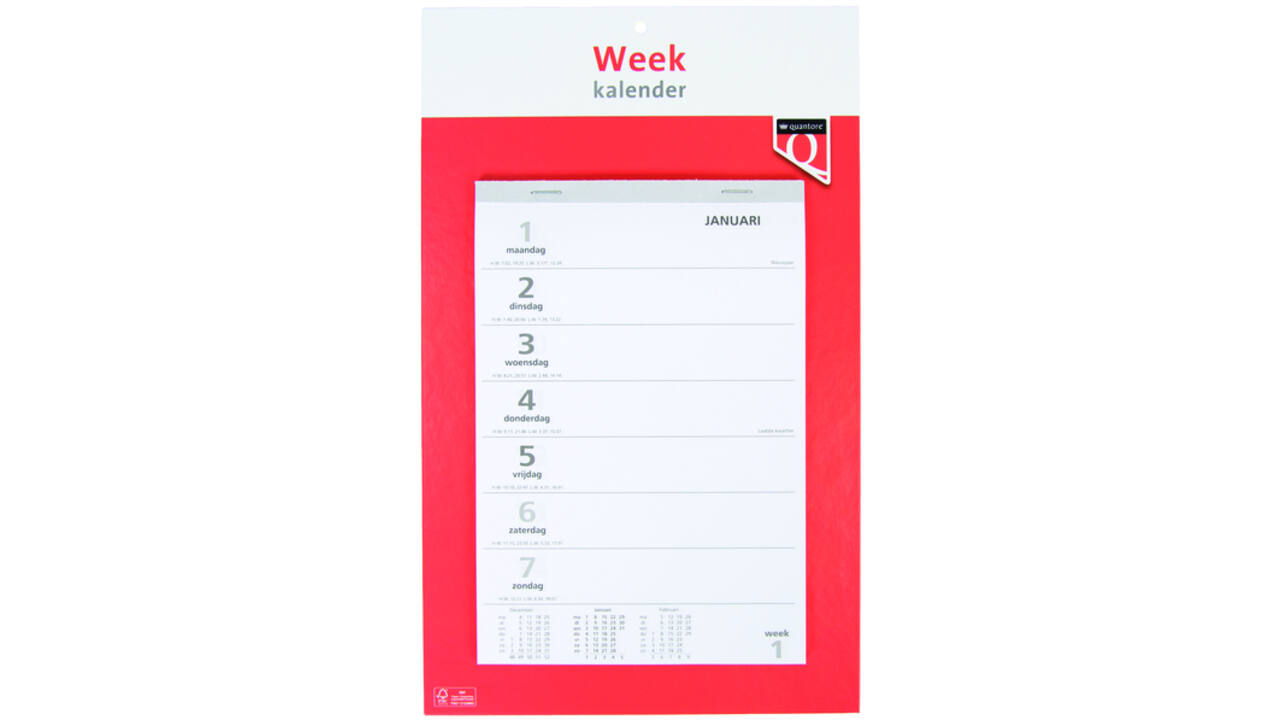 Weekkalender 2026 Quantore