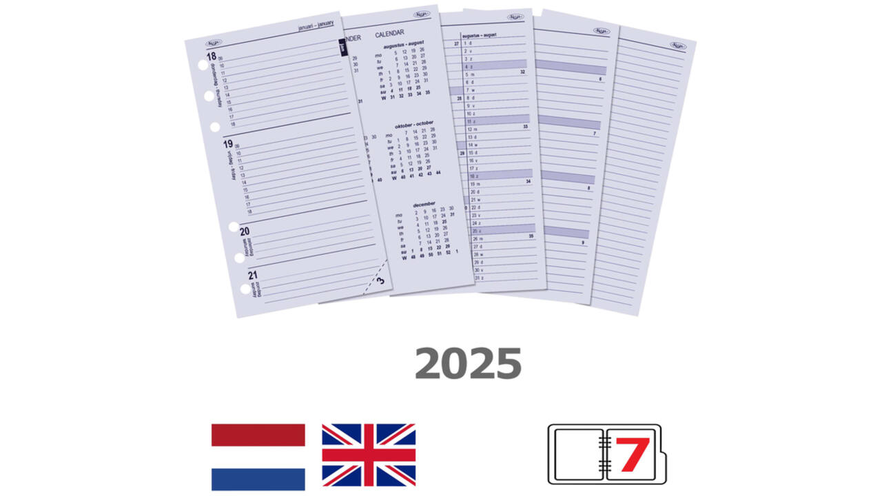 Agendavulling 2026 Kalpa Personal 7dagen/2pagina's