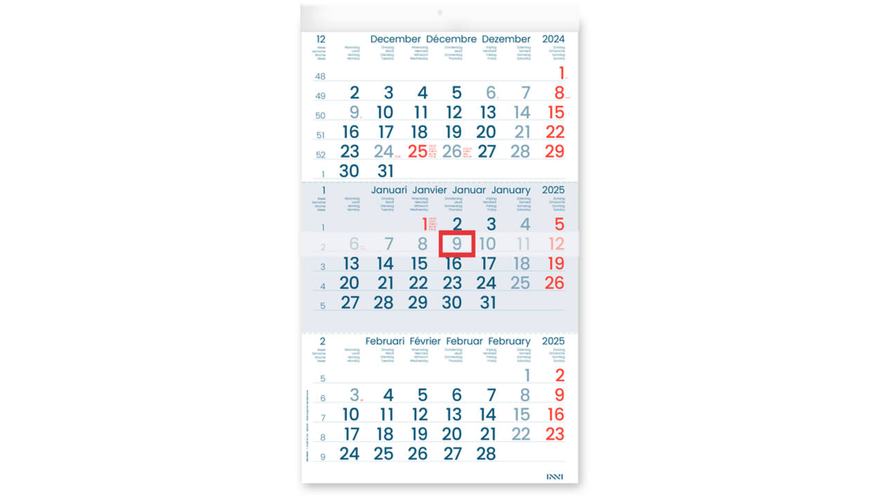 3-Maandskalender 2027 INNI Manager