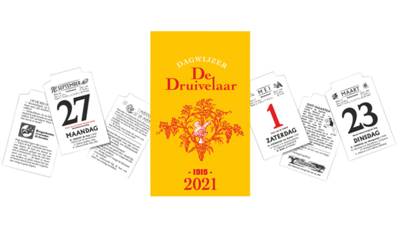 Dagscheurkalender 2027 de Druivelaar