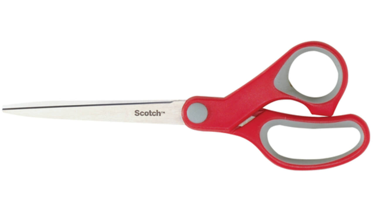 Schaar Scotch 18cm comfort rood blister
