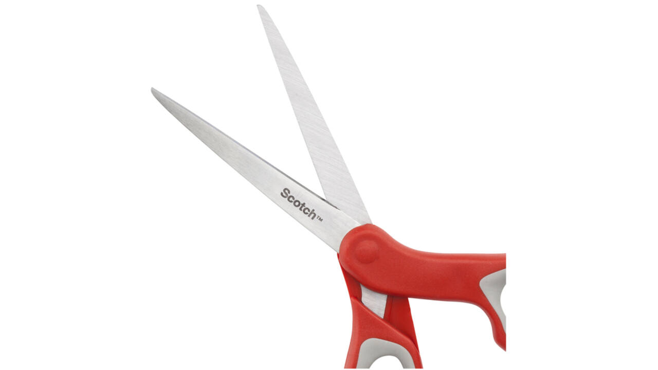 Schaar Scotch 18cm comfort rood blister