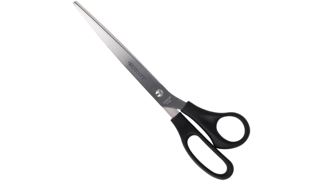 Kantoorschaar Westcott 260mm met kunststof grip rvs