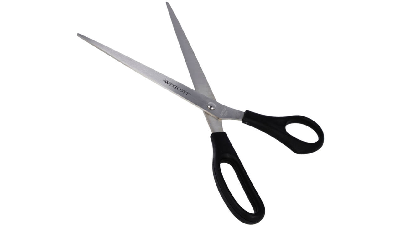 Kantoorschaar Westcott 260mm met kunststof grip rvs