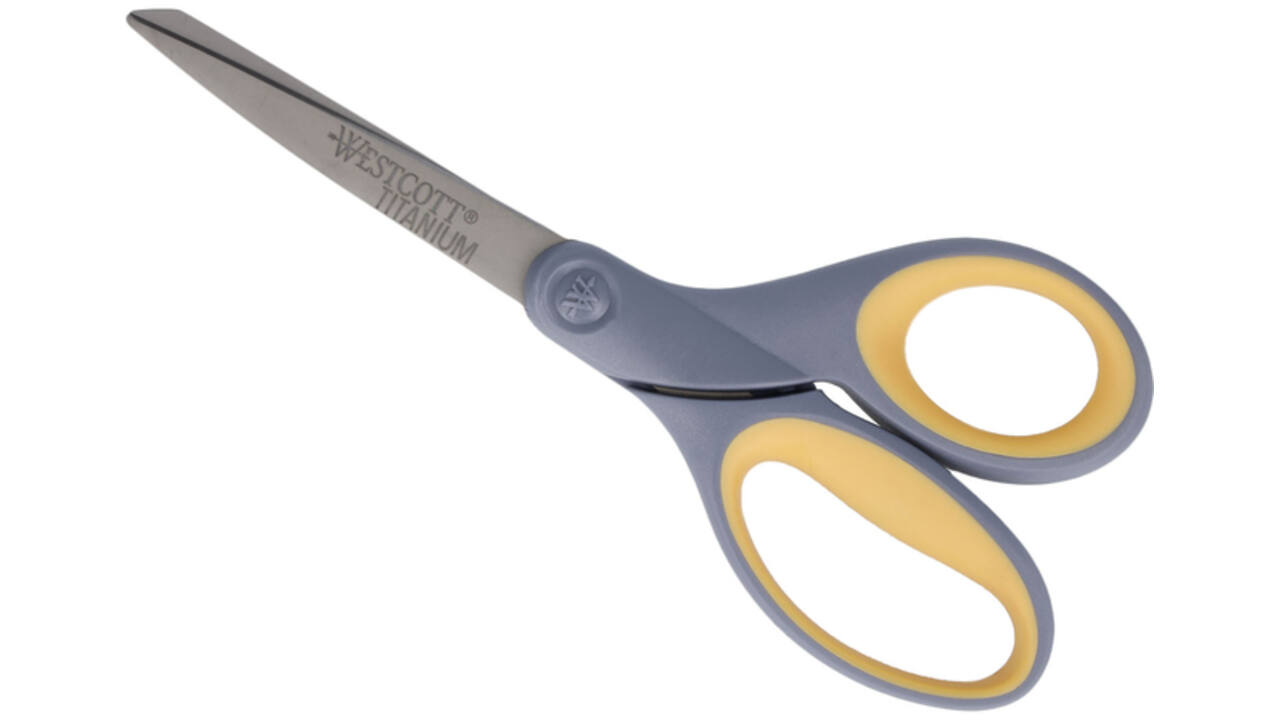 Kantoorschaar Westcott 210mm met softgrip titanium