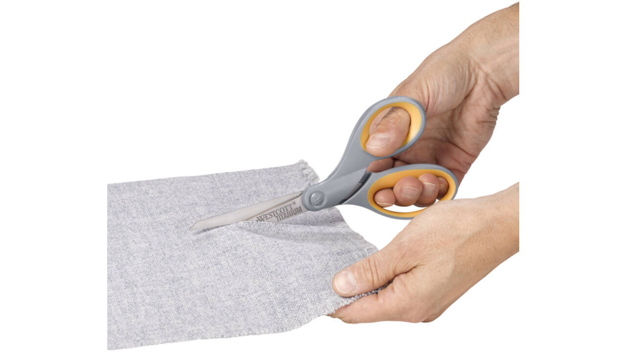 Kantoorschaar Westcott 210mm met softgrip titanium