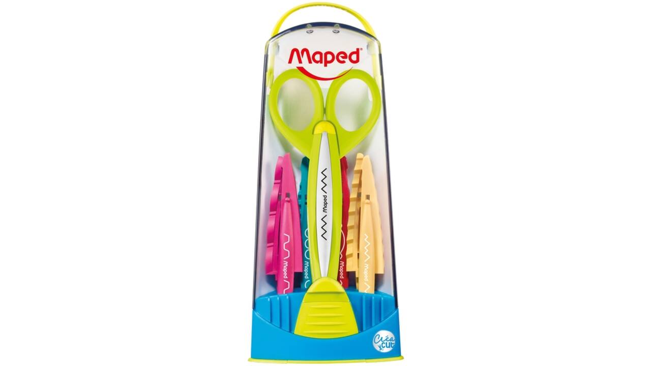 Schaar Maped Crea Cut met 5 verwisselbare motieven display á 8 stuks assorti