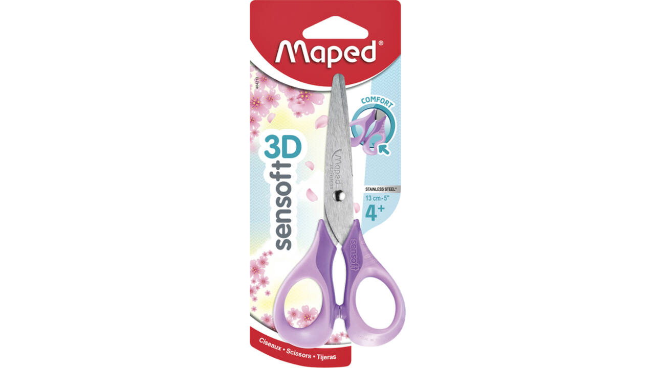 Schaar Maped Sensoft 13cm pastel assorti