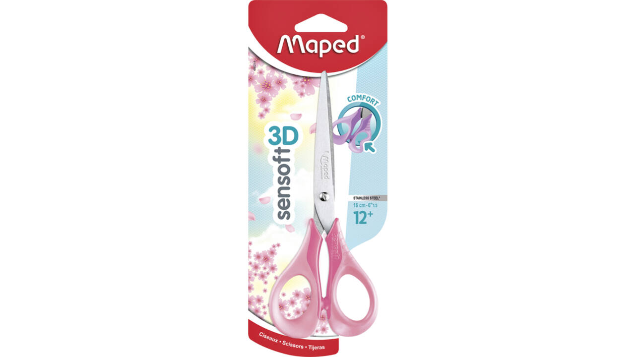 Schaar Maped Sensoft 16cm pastel assorti